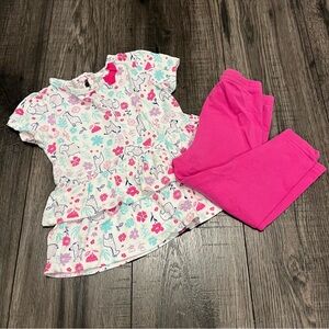 Child of Mine Animal and Floral Set - Pink and White